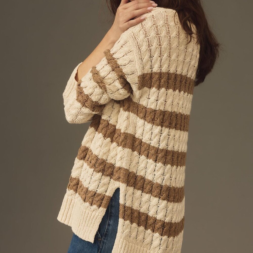 Anthropologie Linen Cotton Pullover Tunic New with Tags